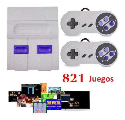 Consola Super Mini 821 Juegos Clasicos