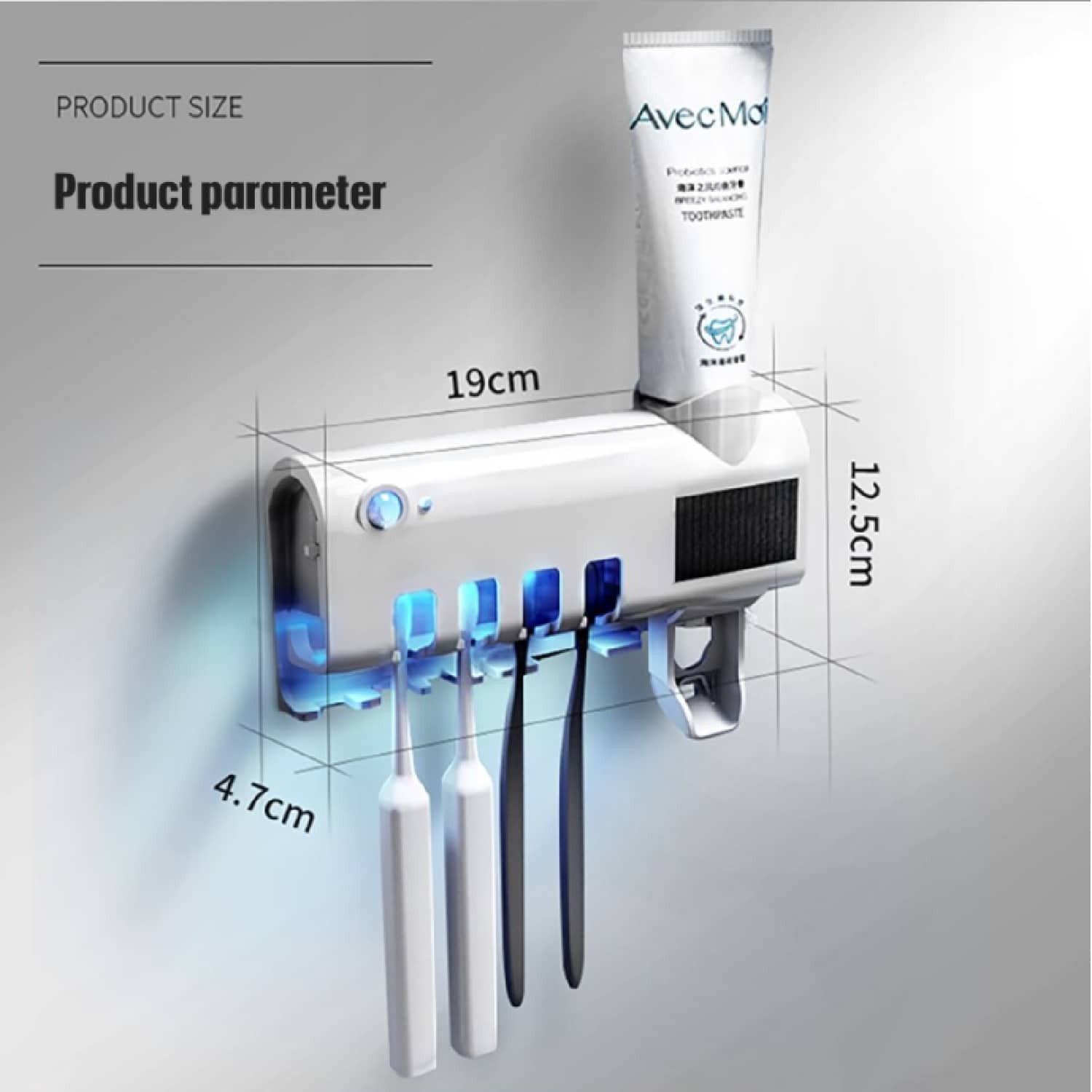 Dispensador Crema Esterilizador Cepillos