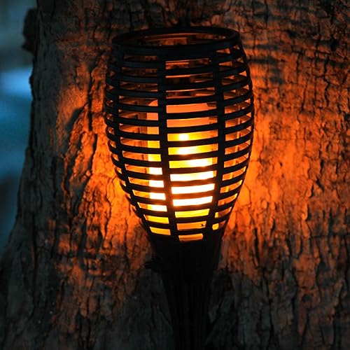 Antorcha Led Con Panel Solar Integrado